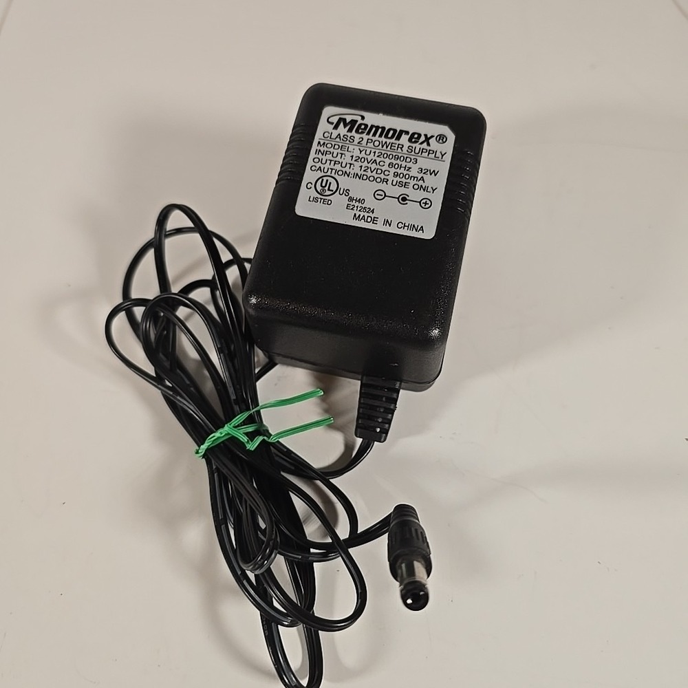 Memorex (YU120090D3) Heavy Duty‎ AC Power Supply Charger Adapter (12VDC 900Ma)
